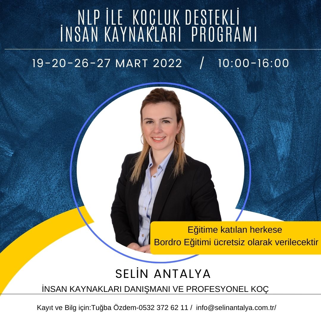 NLP VE KOÇLUK DESTEKLİ İNSAN KAYNAKLARI EĞİTİMİ 