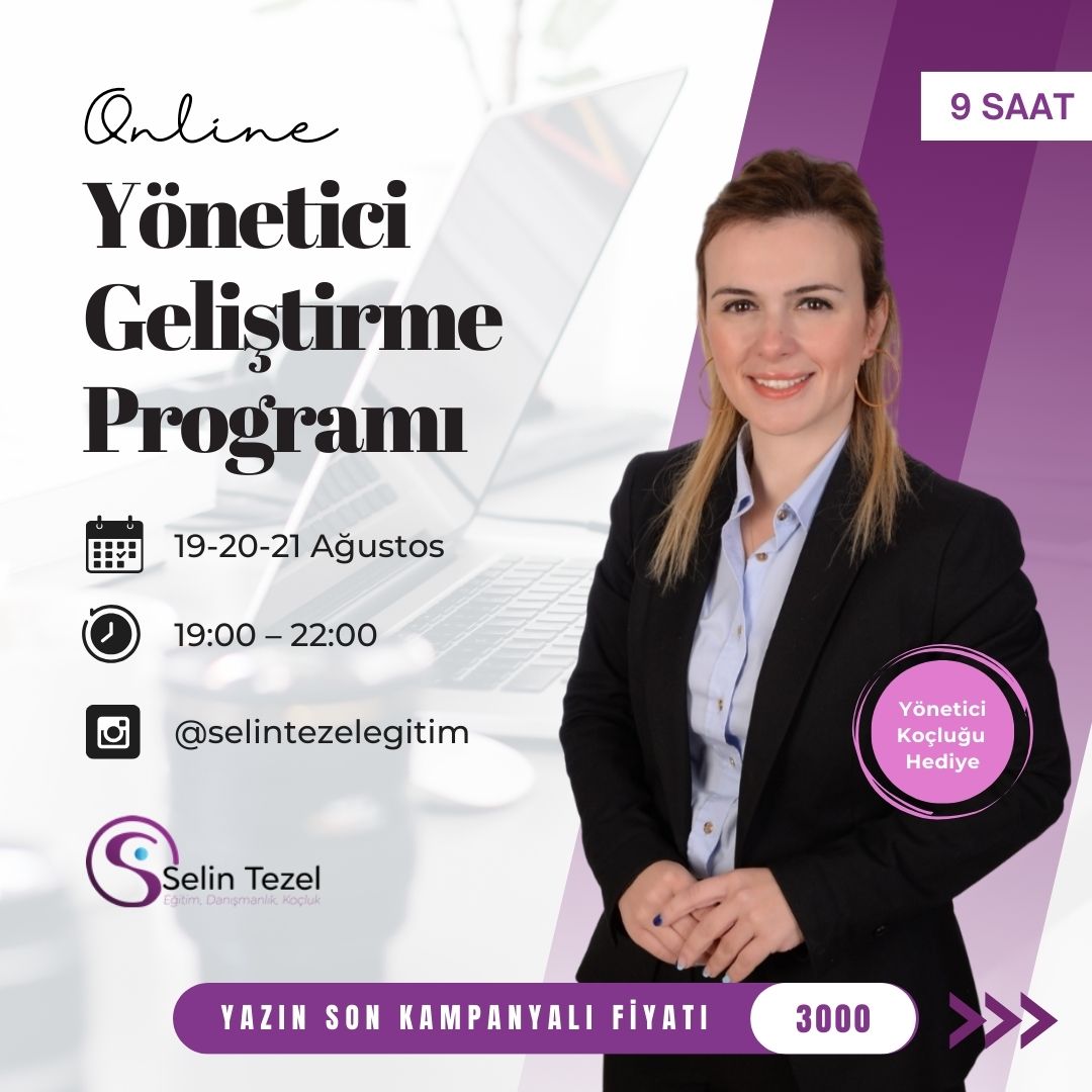 Online Yönetici Geliştirme Programı – Yazın Son Kampanyalı Fiyatı!