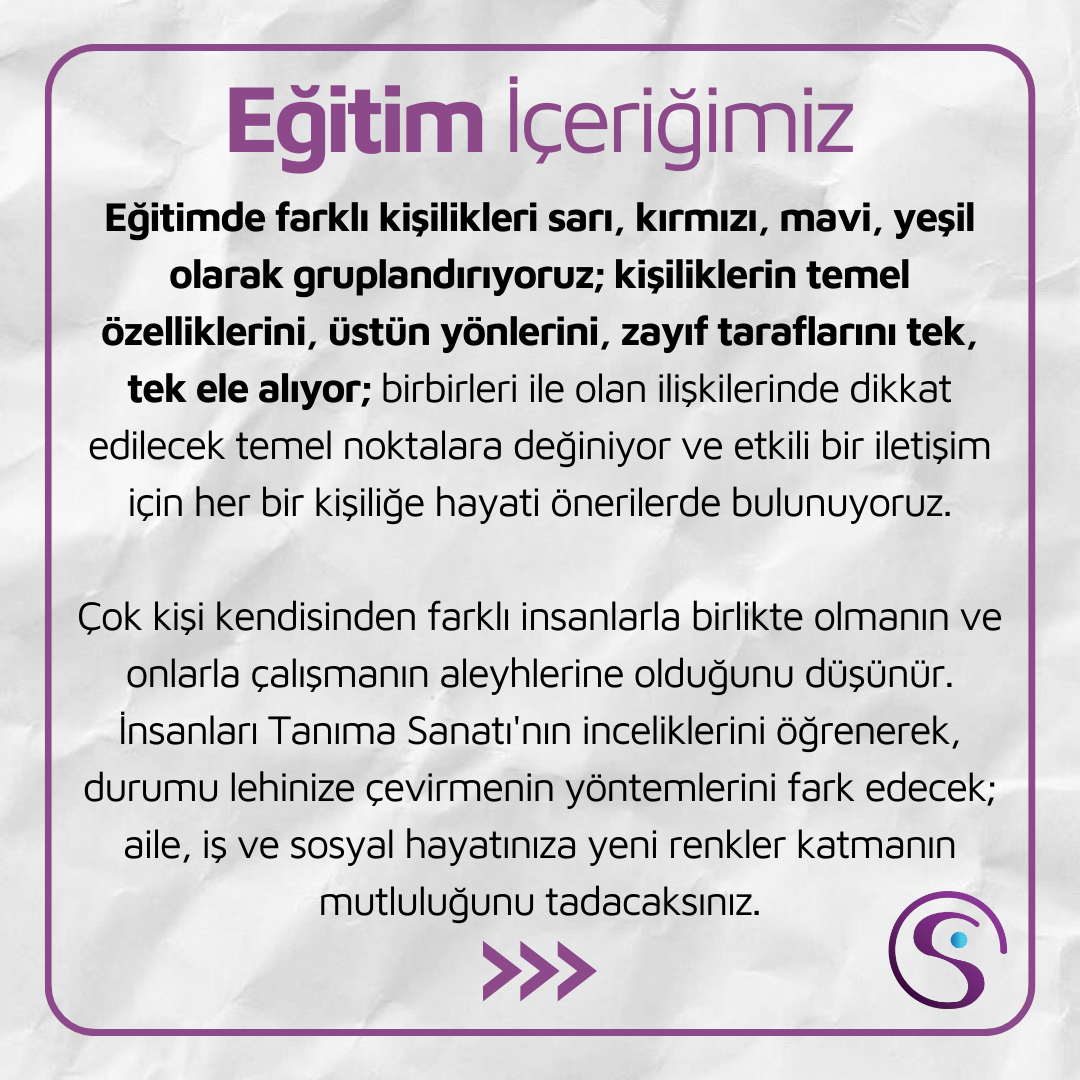 Renklerle İnsanları Tanıma Sanatı Webinarı